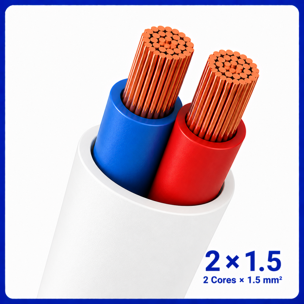 سیم نایلون سایز 2 در 1.5 -ارمغان کابل یزد