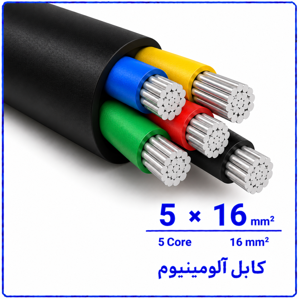 کابل آلومینیوم سایز 5 در 16 -نیرو کابل البرز