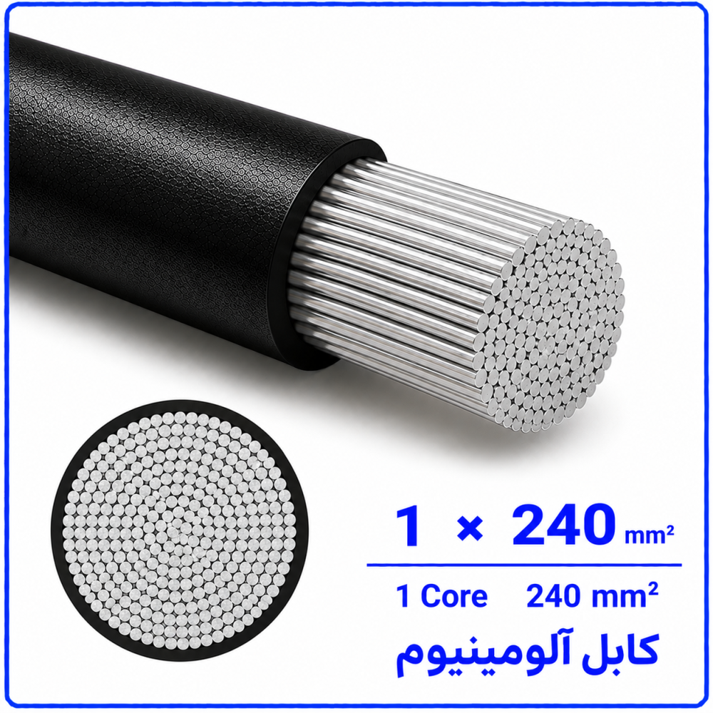 کابل آلومینیوم سایز 1 در 240 -نیرو کابل البرز